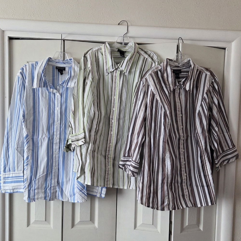 Lane Bryant Button Down Shirt Bundle 26/28 GUC